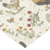 Schattigee boerenkippen tafelkleed (Gekanteld)