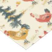 Schattigee boerenkippen tafelkleed (Gekanteld)