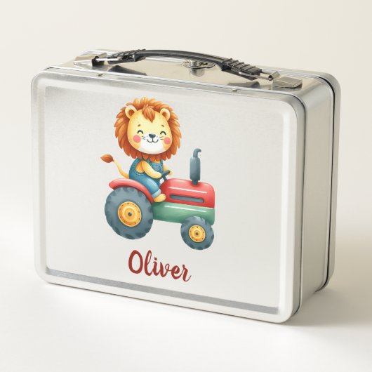 Schattigee Boerenleeuw op een Rode en Groene Tract (Achterkant)