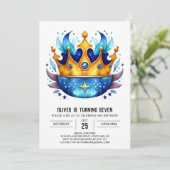 Schattigee Boheemse kroonverjaardag Kaart (Staand voorkant)