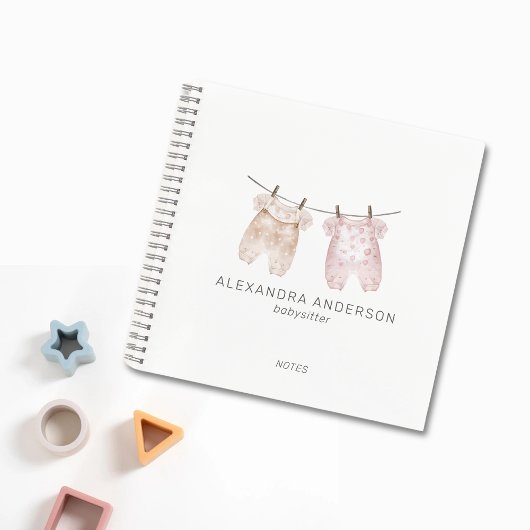 Schattigee Boho Baby Kleding Waterverf Babysitter Notitieboek