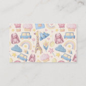 Schattigee Boho boeken voor Baby Baby shower Informatiekaartje (Achterkant)