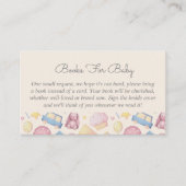 Schattigee Boho boeken voor Baby Baby shower Informatiekaartje (Voorkant)