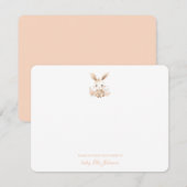 Schattigee Boho Bunny Konijn Baby Meisje bedankt (Voorkant / Achterkant)