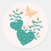 Schattigee Boho Cactus Sticker (Voorkant)