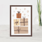 Schattigee Boho Cadeaus Binnen Foto Kerstvakantie Kaart (Voorkant)