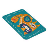 Schattigee Boho Cat met quote Magneet (Rechterzijde)