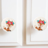 Schattigee Boho Chic Fox Keramische Knop