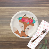 Schattigee Boho Chic Fox Papieren Bordje