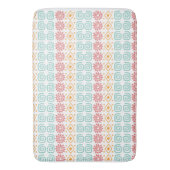 Schattigee boho chique kleurrijke geometrische pat badmat (Voorkant Verticaal)