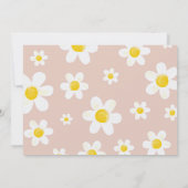Schattigee Boho Daisy Bloom verjaardagsfeestje Bedankkaart (Achterkant)