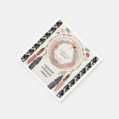 Schattigee Boho Dreamcatcher Baby shower Party Servet (Hoek)