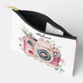 Schattigee Boho Floral Camera Waterverf gepersonal Etui (Open)