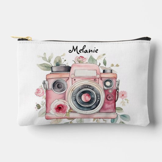 Schattigee Boho Floral Camera Waterverf gepersonal Etui (Voorkant)