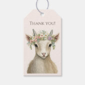 Schattigee boho geit dank u cadeaulabel (Voorkant)