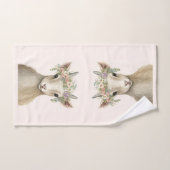 Schattigee Boho Goat Waterverven Bad Handdoek (Handdoek)