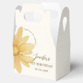 Schattigee Boho Groovy Daisy verjaardagsfeestje Bedankdoosjes (Geopend)