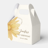 Schattigee Boho Groovy Daisy verjaardagsfeestje Bedankdoosjes (Voorkant Zijde)