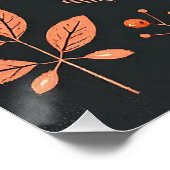 Schattigee Boho Herfst Robin krans Wall Decal Perfect Poster (Hoek)