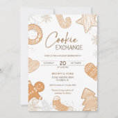 Schattigee Boho Holiday Cookie Exchange Uitnodigin Kaart (Voorkant)