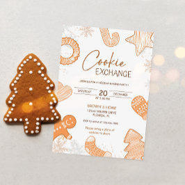 Schattigee Boho Holiday Cookie Exchange Uitnodigin Kaart