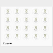 Schattigee Boho kleding meisje Baby shower Sticker (Vel)