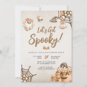 Schattigee Boho Let's Get Spooky Halloween Party Kaart (Voorkant)