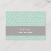 Schattigee Boho Llama baby shower boeken voor baby Informatiekaartje (Achterkant)