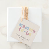Schattigee boho mama om Baby shower te zijn Bedankjes Labels (In situ)