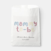 Schattigee boho mama om Baby shower te zijn Bedankzakje (Voorkant)