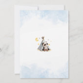 Schattigee Boho Panda in Tent Baby shower Kaart (Achterkant)