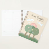 Schattigee Boho pastelvlinder Planner (Display)