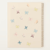 Schattigee Boho pastelvlinder Planner (Achterkant)