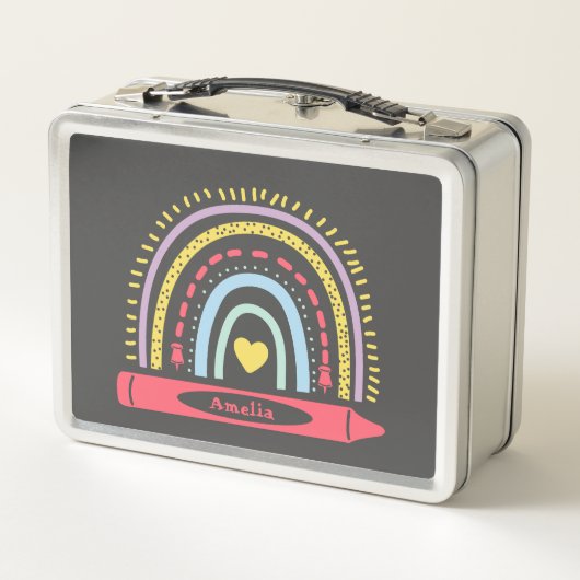 Schattigee Boho Rainbow gepersonaliseerde Kinder n (Achterkant)