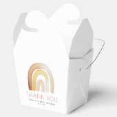 Schattigee Boho regenboog dank u Baby shower Bedankdoosjes (Geopend)