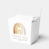 Schattigee Boho regenboog dank u Baby shower Bedankdoosjes (Voorkant Zijde)