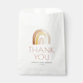 Schattigee Boho regenboog dank u Baby shower Bedankzakje (Voorkant)