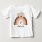 Schattigee Boho Regenboog met Slaapnijlpaard Monog (Voorkant)