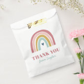 Schattigee Boho regenboog roze Verjaardag Bedankzakje (Gezegeld)