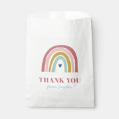 Schattigee Boho regenboog roze Verjaardag Bedankzakje (Voorkant)