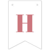 Schattigee Boho regenboog roze Verjaardag Vlaggetjes (Tweede vlag)