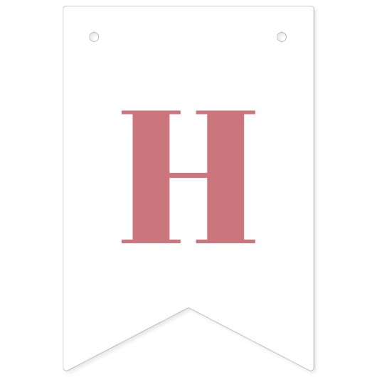 Schattigee Boho regenboog roze Verjaardag Vlaggetjes (Tweede vlag)