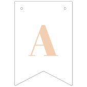 Schattigee Boho Regenboogperzik Verjaardag Vlaggetjes (Derde vlag)