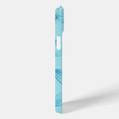 Schattigee boho retro glow Gepersonaliseerde blauw Case-Mate iPhone Case (Achterkant / Rechts)