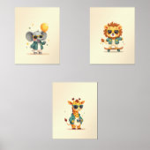 Schattigee Boho Safari Kinder Kamer Decor | Set va (Voorkant)