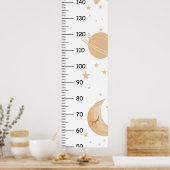 Schattigee Boho Star en Planet Groei Grafiek Poster (Keuken)