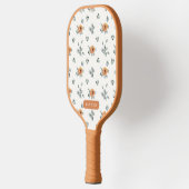 Schattigee Boho Terracotta Bloemen Groen Aangepast Pickleball Paddle (Links)