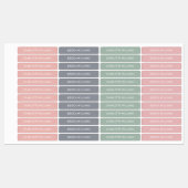 Schattigee Boho Terug naar School strijkijzer op k Labels (Vel)