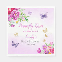 Schattigee Boho Waterverf Floral Butterfly Baby sh