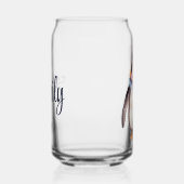 Schattigee boho waterverf hippie pinguïn ontwerp blikvorm glas (Rechts)